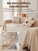 Reversible Chenille Sofa Cover - Image 3