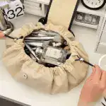 Lazy Drawstring Makeup Fashion Handbag - Image 3