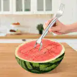 2025 Dual-Head Watermelon Fork Slicer – 2-in-1 Stainless Steel Cutter & Fork for Easy, Fun Melon Serving - Image 3