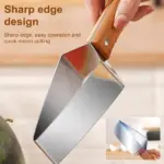 Tri-blade watermelon slicer with wood handle - Image 4
