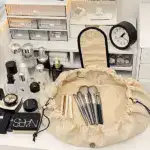 Lazy Drawstring Makeup Fashion Handbag - Image 4