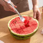 2025 Dual-Head Watermelon Fork Slicer – 2-in-1 Stainless Steel Cutter & Fork for Easy, Fun Melon Serving - Image 4