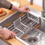 Stainless Steel Retractable Dish Drying Rack – Rust-Resistant, Space-Saving Sink Organizer for Efficient Kitchen Storage - Image 4
