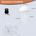 LED gradient swimming jellyfish atmosphere light night light - Image 2