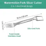 2025 Dual-Head Watermelon Fork Slicer – 2-in-1 Stainless Steel Cutter & Fork for Easy, Fun Melon Serving - Image 8