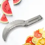 3in1 Stainless Steel Watermelon Cantaloupe Slicer Knife Corer Fruit Vegetable Tools Kitchen - Image 6