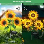 Solar LED Sunflower Garden Lights - Image 8