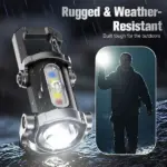 Portable Rechargeable Bright Keychain Flashlight - Image 2
