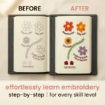Embroidery Stitch Book – Designs Beginner Sewing Kit - Image 2