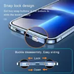360° Magnetic iPhone Case with Privacy Screen – Tempered Glass Full Protection - Image 16