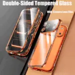 360° Magnetic iPhone Case with Privacy Screen – Tempered Glass Full Protection - Image 7