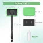 Car Window Cleaner Kit – Extendable Glass Wiper with Washable Microfiber Pads - Image 10