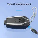 Mini 1500mAh Emergency Power Bank – Compact Portable Charger with Carabiner - Image 9