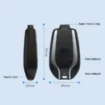 Mini 1500mAh Emergency Power Bank – Compact Portable Charger with Carabiner - Image 12