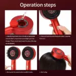 3-in-1 Electric Hair Growth Massage Comb – Red Light Scalp Brush with Vibration & Oil Applicator - Image 2