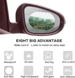 Nano Rearview Mirror Protection Film – Anti-Fog & Rainproof (Set of 12) - Image 2