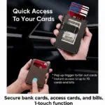 RFID Pop-Up Wallet – Slim Aluminum Card Holder with Money Clip - Image 3