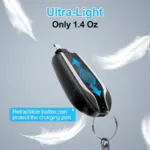 Mini 1500mAh Emergency Power Bank – Compact Portable Charger with Carabiner - Image 3