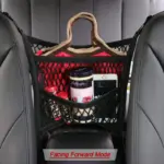 Car Seat Storage Net Organizer – Stretchable Barrier for Extra Storage - Image 5
