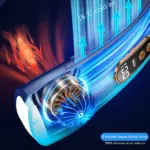 5-Speed Wearable Neck Fan with LED Light – Hands-Free Personal Cooling Fan - Image 4