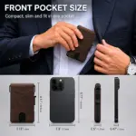 RFID Pop-Up Wallet – Slim Aluminum Card Holder with Money Clip - Image 6