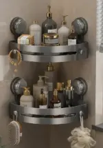 Corner Shower Storage Rack – Space-Saving Bathroom Organizer - Image 6