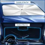 Car Windshield Sun Shade Umbrella – Foldable UV Protection Cover with 360° Adjustable Handle - Image 5