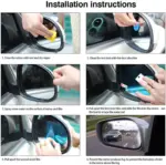 Nano Rearview Mirror Protection Film – Anti-Fog & Rainproof (Set of 12) - Image 6