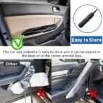 Car Windshield Sun Shade Umbrella – Foldable UV Protection Cover with 360° Adjustable Handle - Image 8