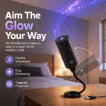 USB Galaxy Star Projector – 360° Adjustable Night Sky Lamp for Bedroom & Room Decor - Image 9