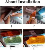 2-in-1 Car Sun Visor Anti-Glare Extender – Day & Night Driving Eye Protection Shield - Image 9