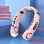 5-Speed Wearable Neck Fan with LED Light – Hands-Free Personal Cooling Fan - Image 8